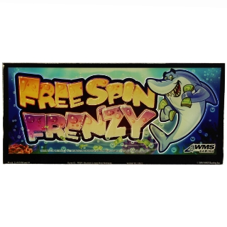 Picture of Bluebird Video Belly Glass, Free Spin Frenzy-.  (10.25" W 260mm x 4.75" H 121mm).