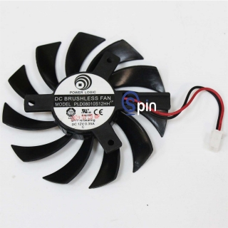 Picture of Fan, ATI Nvidia Gigabyte MSI Video Card Fan, 40mm x 40mm x 40mm 12 Vols DC 0.35A, 2 Wire Aristocrat Viridian