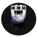 Picture of Button Snap Fit, Round Bally V22 & V32 Spin/Rebet 54mm Circle White 12 Vdc LED, Complete Reference Gamesman GPB581